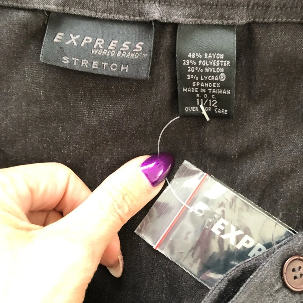 New dark grey mini skirt